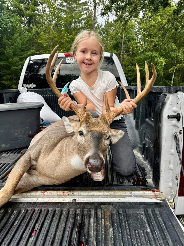 Congratulations Layla on your beautiful 10 point harvested 1st thing this morning from Ogemaw County. Thanks for stopping by and sharing your story with us this morning. Nothing like a monster like yours to get us excited for the 2025 hunting season.